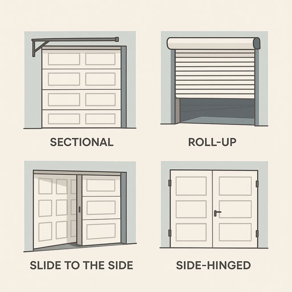 Overview of different garage door types