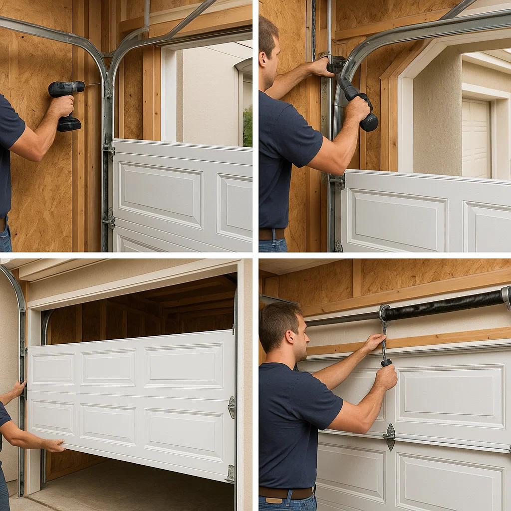Step-by-step garage door installation process