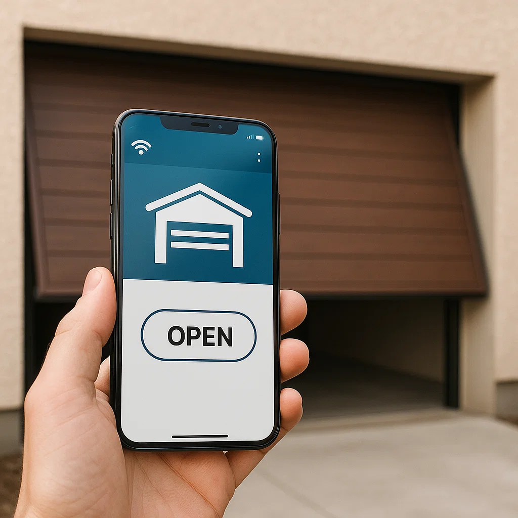 Using a Wi-Fi remote mobile app for garage door control